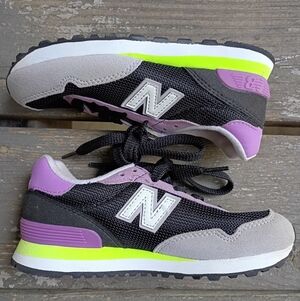 New Balance 515 Kids Unisex Size 12 Purple Grey Running Sneaker Shoes